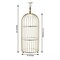 22" Gold 3 Tier Metal Mirror Glass Hanging Bird Cage Dessert Stand Decorations